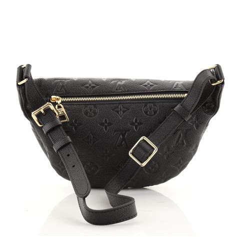 louis vuitton black monogram empreinte bumbag|louis vuitton denim bumbag.